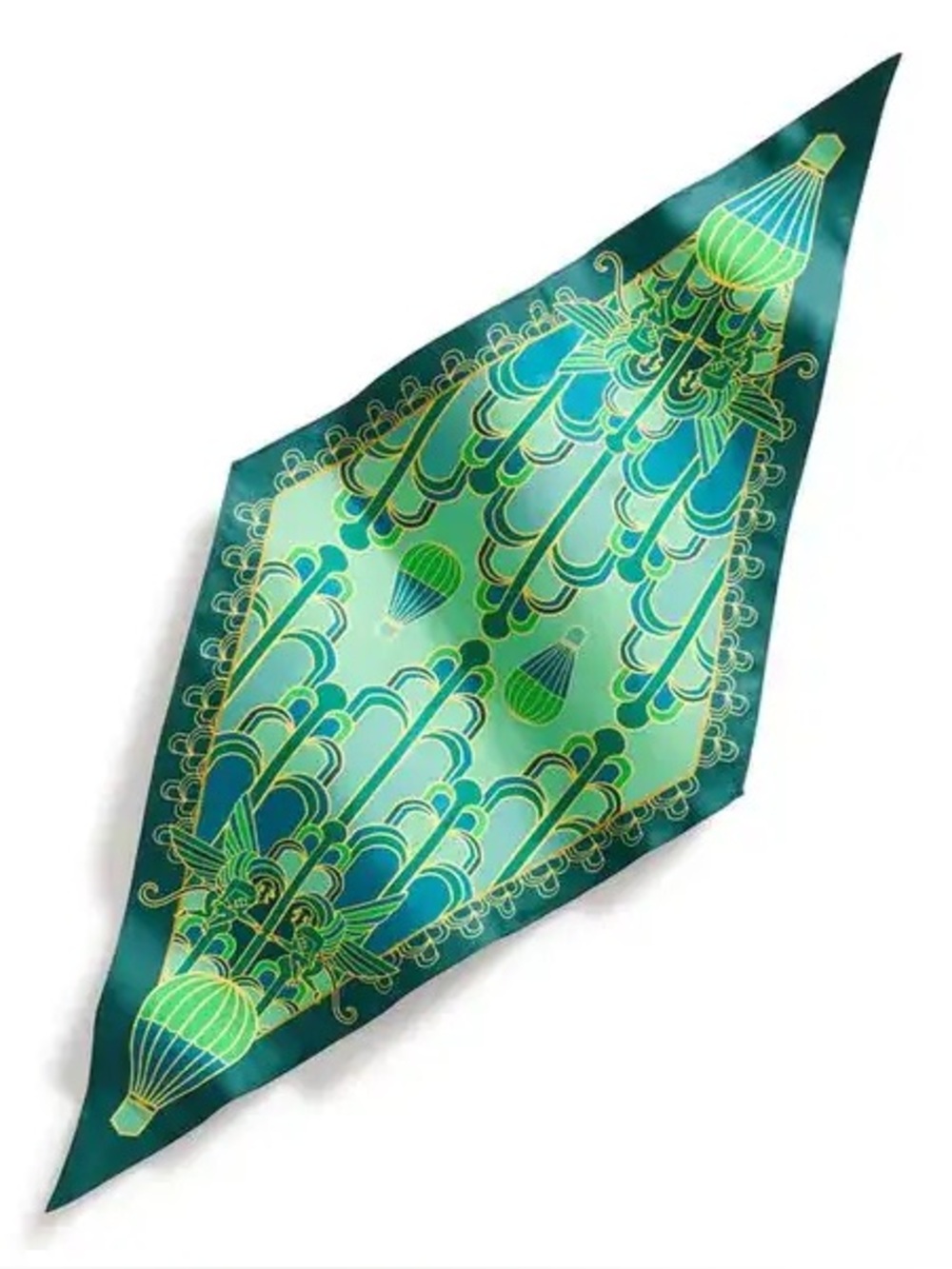 Wicked diamond silk scarf
